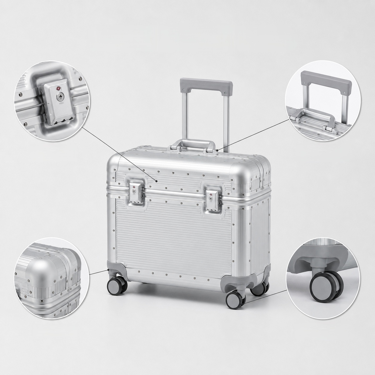 Koper Kabin Bunnyfly 20-Inci d - Aluminum Frame Carry On Luggage ulasan dan harga