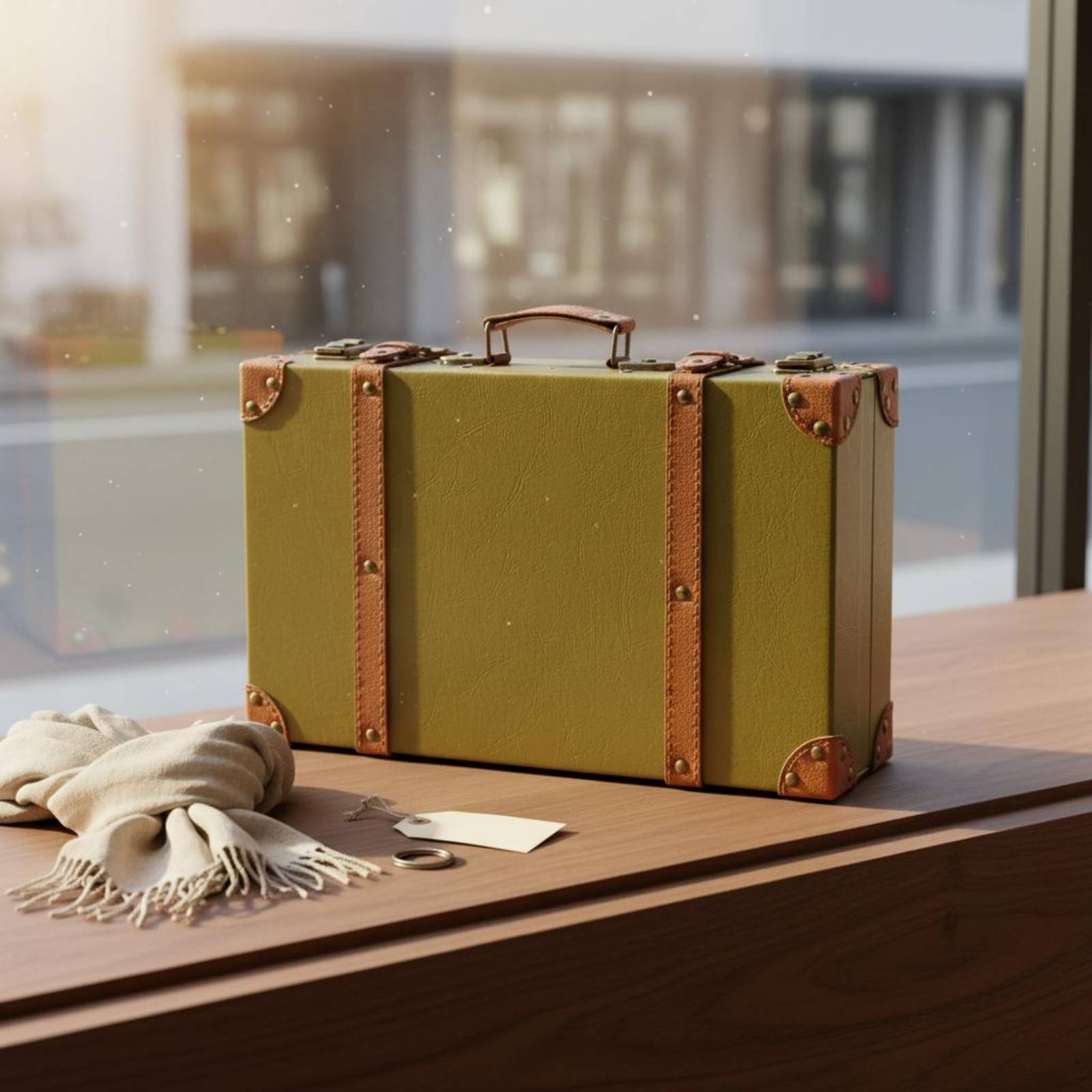 3 Buah Set Koper Vintage Prope - Retro Vintage Trunk Suitcase ulasan dan harga