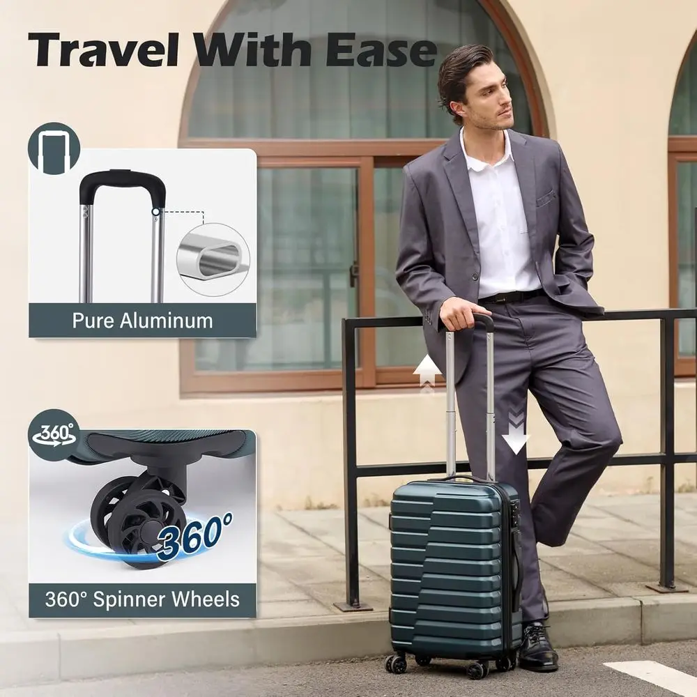 Set Koper Spinner Cangkang Ker - Expandable Hard Shell Luggage Set ulasan dan harga