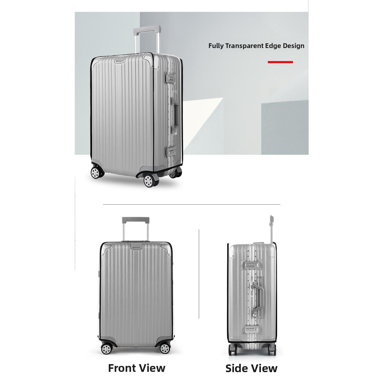 Sarung Pelindung Koper Transpa - Luggage Protective Cover Transparent ulasan dan harga