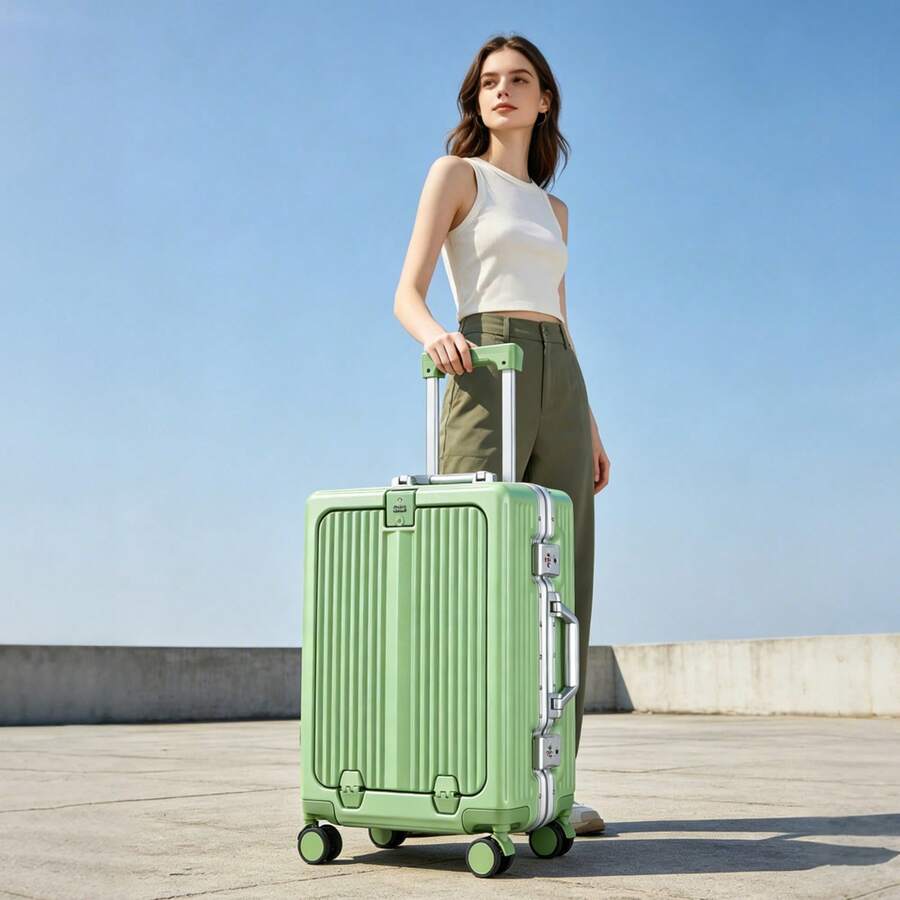Tidal Flash Koper Bingkai Alum - Front Opening Laptop Luggage 24 Inch ulasan dan harga
