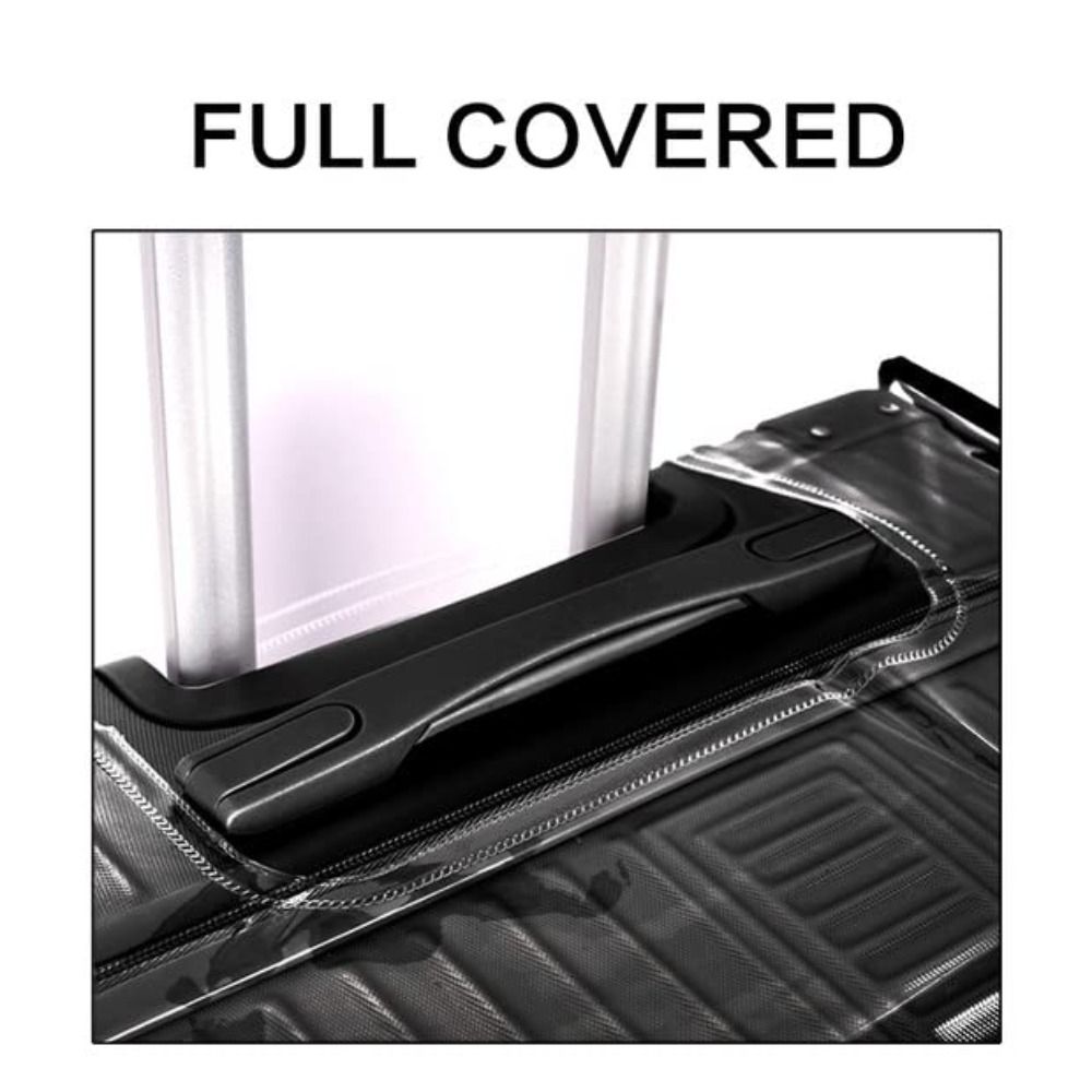 Penutup Koper Transparan PVC A - Waterproof Suitcase Cover Protector ulasan dan harga