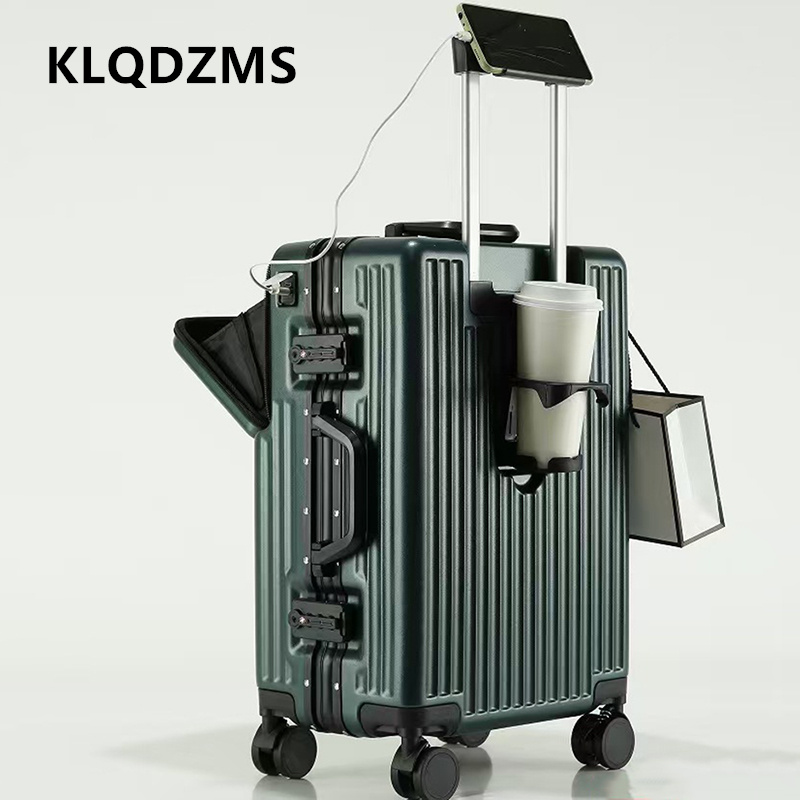KLQDZMS Koper Multifungsi deng - Front Opening Laptop Luggage 24 Inch ulasan dan harga