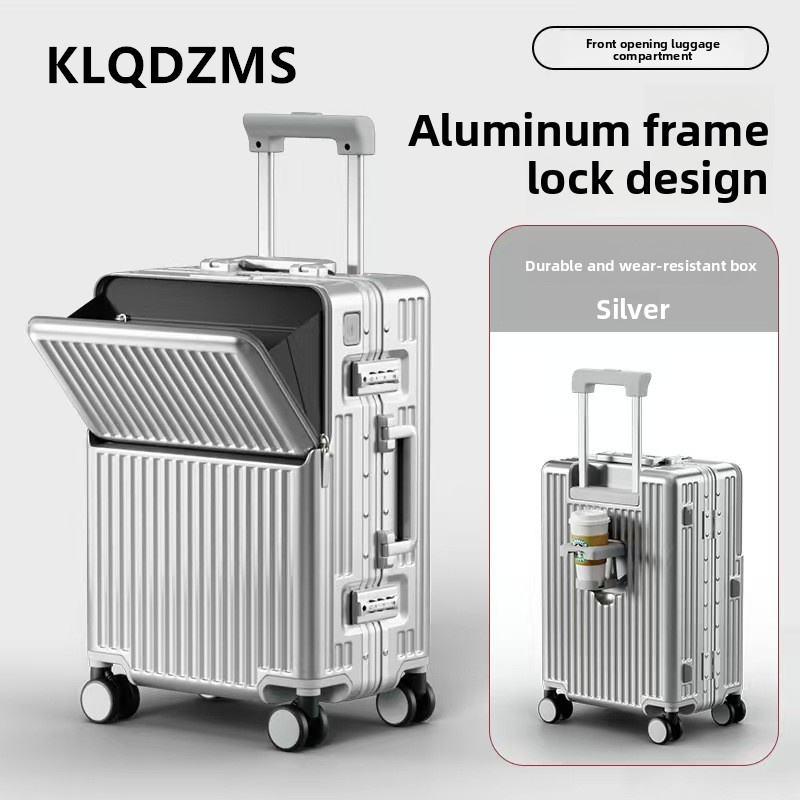 KLQDZMS Koper Multifungsi deng - Front Opening Laptop Luggage 24 Inch ulasan dan harga