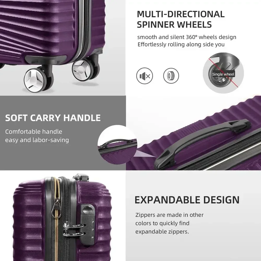 Set Koper 5-Piece dengan Cangk - Expandable Hard Shell Luggage Set ulasan dan harga