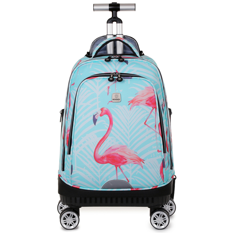 Ransel Bergulir dengan Roda Pe - Foldable Rolling Luggage Bag ulasan dan harga