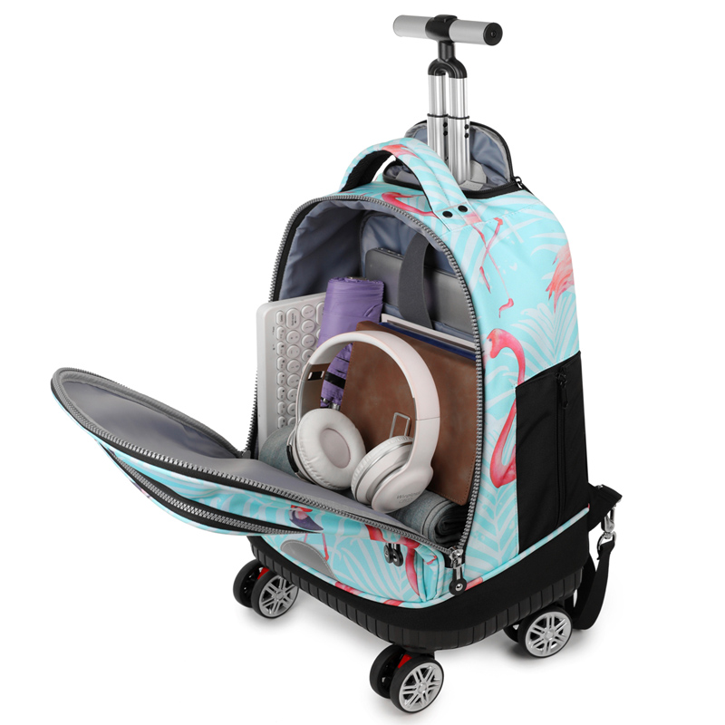Ransel Bergulir dengan Roda Pe - Foldable Rolling Luggage Bag ulasan dan harga