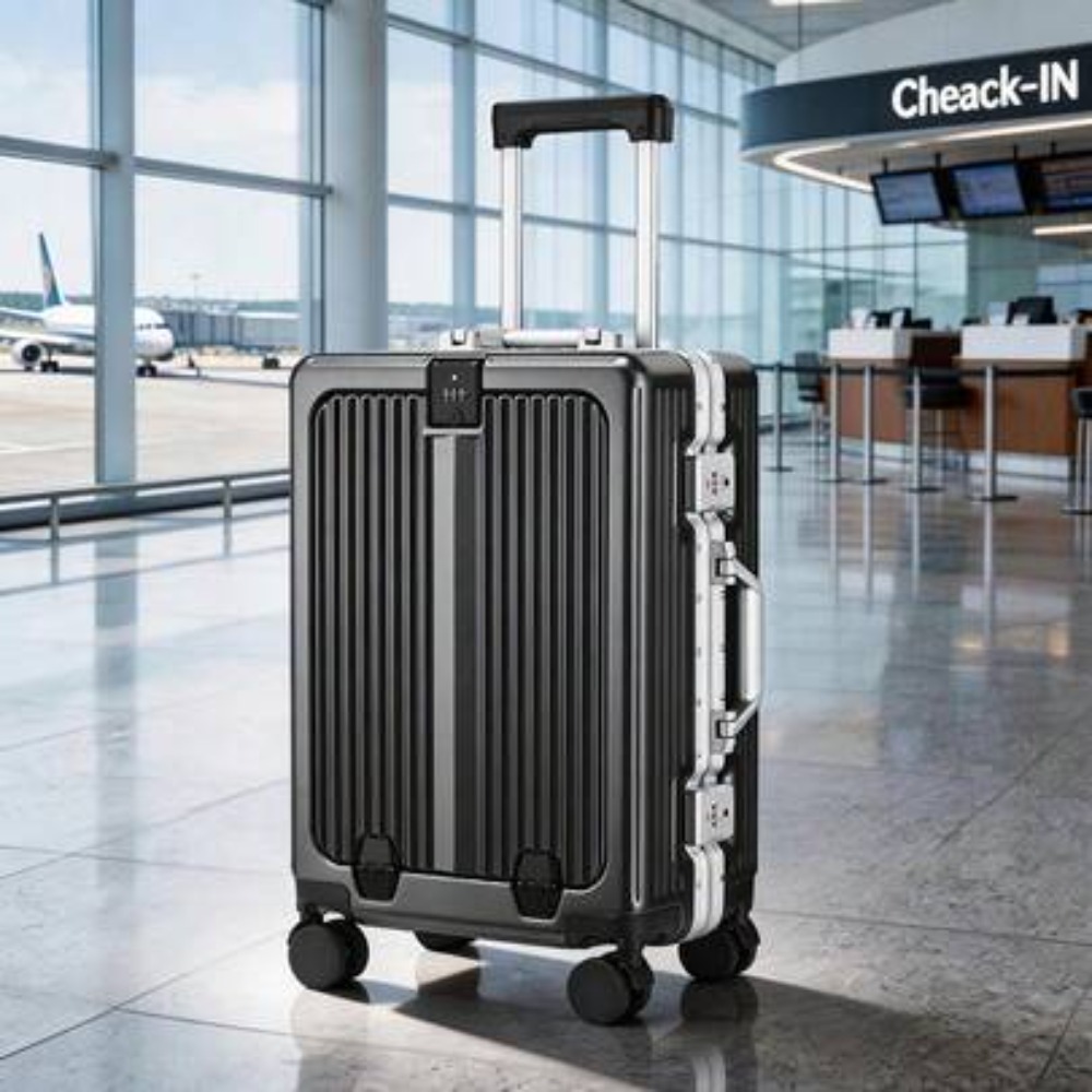 Koper Kabin Cangkang Keras 20  - Aluminum Frame Carry On Luggage ulasan dan harga