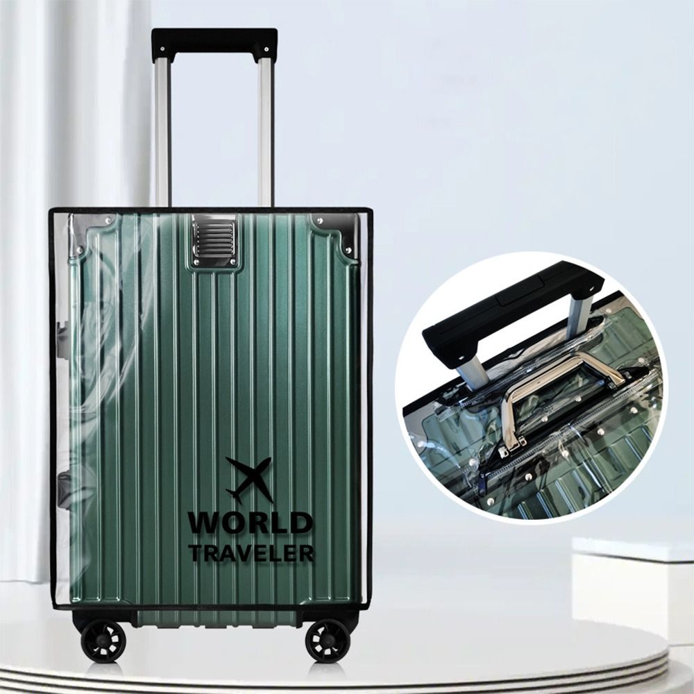 Penutup Bagasi Transparan PVC  - Waterproof Suitcase Cover Protector ulasan dan harga
