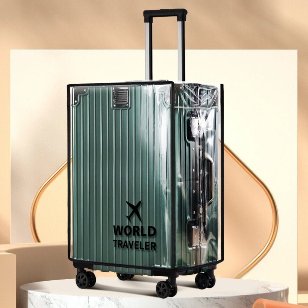 Penutup Bagasi Transparan PVC  - Waterproof Suitcase Cover Protector ulasan dan harga