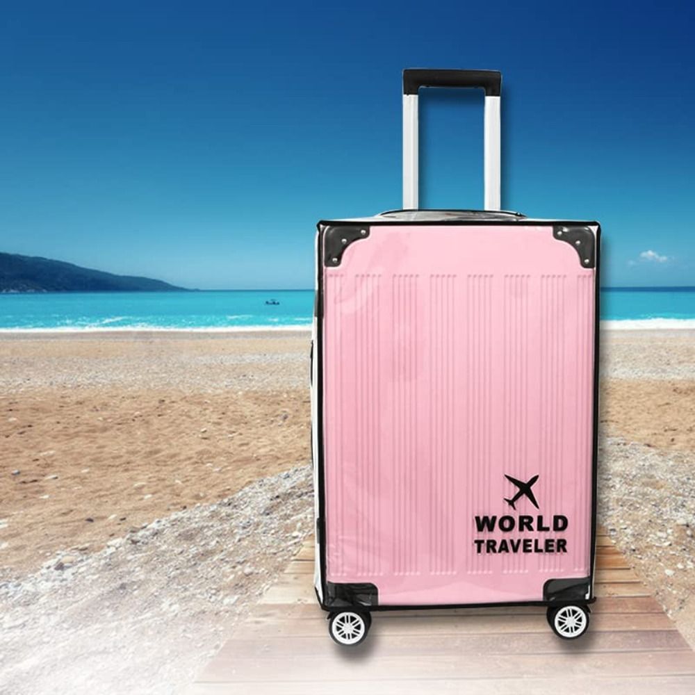 Penutup Bagasi Transparan PVC  - Waterproof Suitcase Cover Protector ulasan dan harga