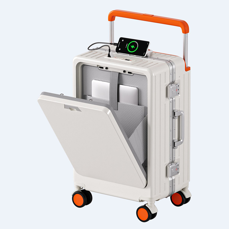 Koper Aluminium 20/24/26 inci  - Front Opening Laptop Luggage 24 Inch ulasan dan harga