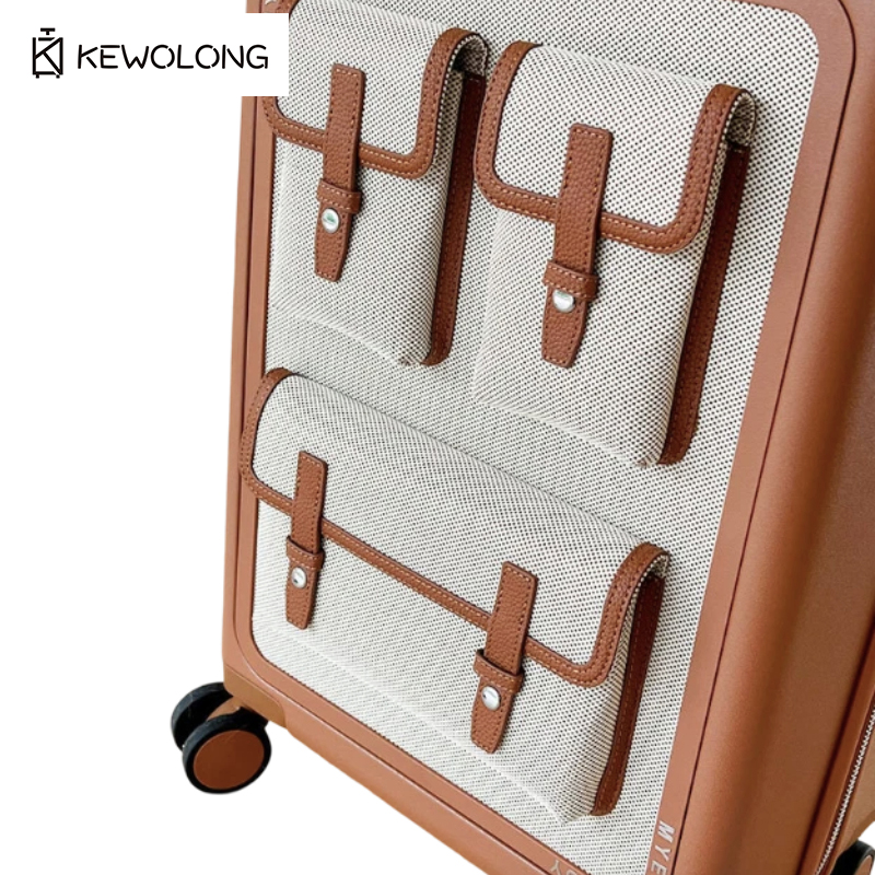 Koper Spinner Kanvas Vintage 2 - Spinner Wheel Rolling Suitcase 20 Inch ulasan dan harga