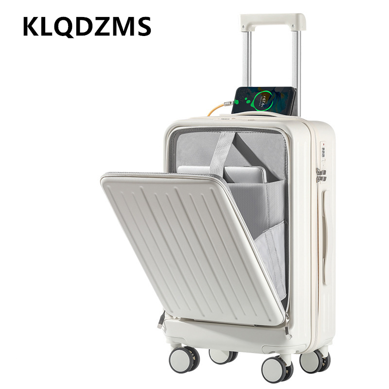 KLQDZMS Koper Pengisi Daya 20  - Front Opening Laptop Luggage 24 Inch ulasan dan harga