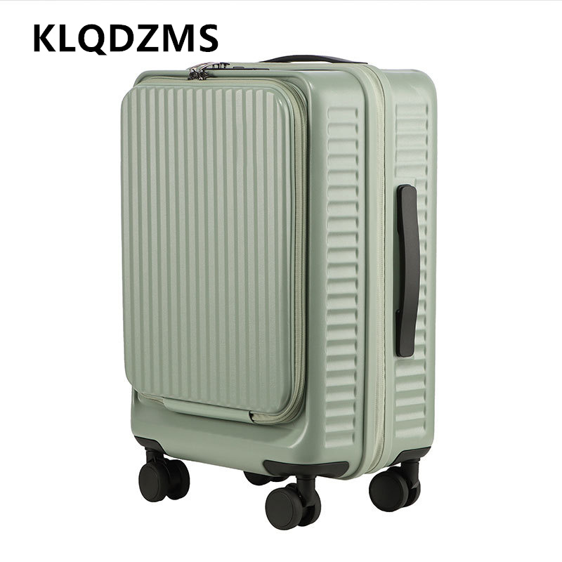 KLQDZMS Koper Troli Kapasitas  - Front Opening Laptop Luggage 24 Inch ulasan dan harga