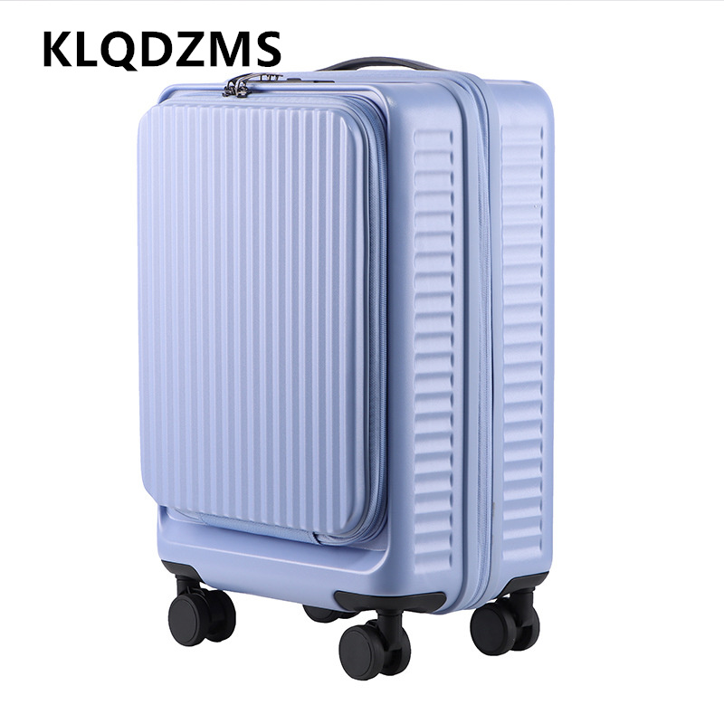 KLQDZMS Koper Troli Kapasitas  - Front Opening Laptop Luggage 24 Inch ulasan dan harga