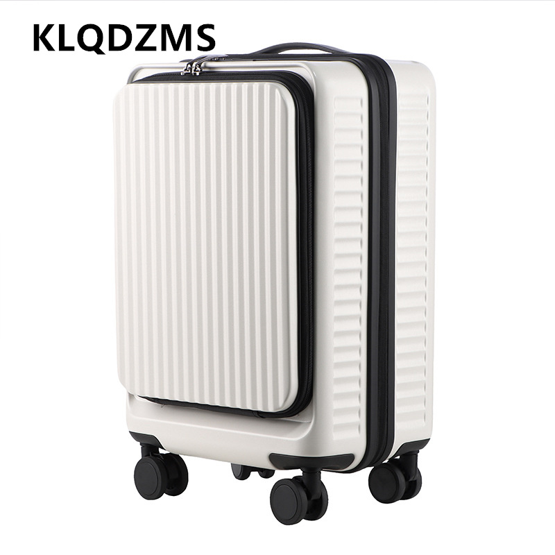 KLQDZMS Koper Troli Kapasitas  - Front Opening Laptop Luggage 24 Inch ulasan dan harga